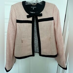 Karl Lagerfeld Pink and Black Blazer Size 8